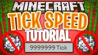 Minecraft - How to Use NEW Tick Speed! (Minecraft Bedrock tick speed tutorial)