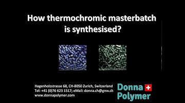 How is thermochromic masterbatch produced?