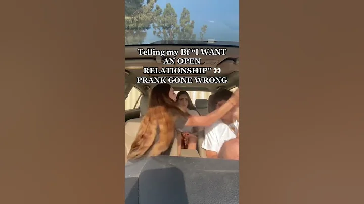 Telling my BF that I want an OPEN RELATIONSHIP to see his reaction 😳 #shorts