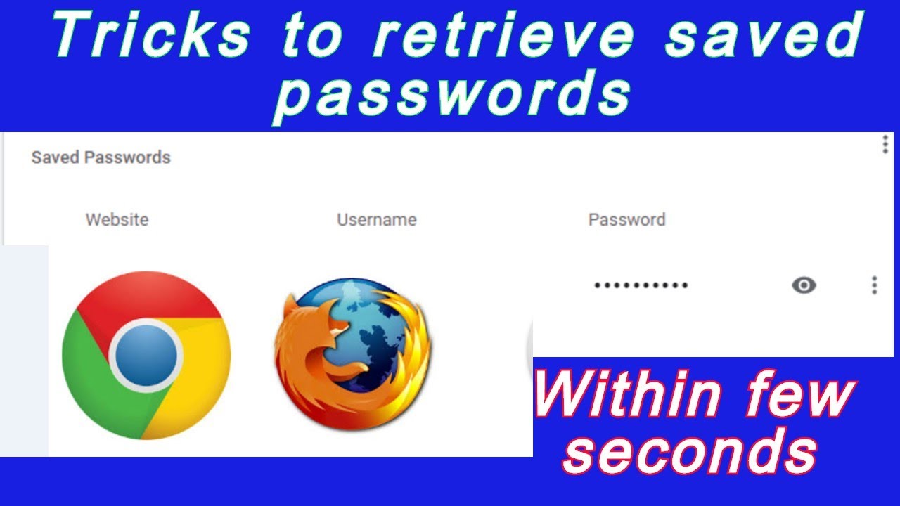 how to retrieve my password