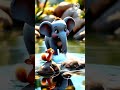 jungle mein khir ka baccha hathi ka baccha donon acche dost Hain#trending #video#shortvideos #viral