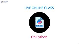 Online Live Class on Python - #5!