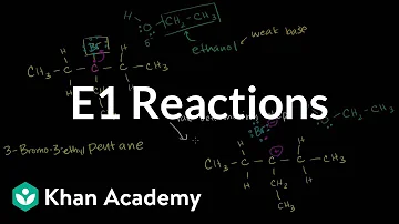 E1 reactions | Substitution and elimination reactions | Organic chemistry | Khan Academy