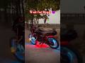 🔥 Title: 😱 Blue Glow Bike Modification! 💙🔥 Amazing LED Wheel Effect #shorts #trending shorts