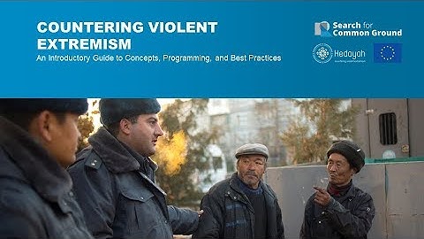 1. Conceptual Grounding in Countering Violent Extremism