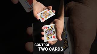 Learn How To Control Two Cards At Once Easy Method! #cardmagic #magictrick
