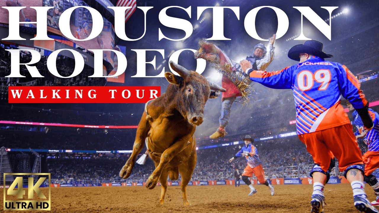 Houston Rodeo Preview 2026 | Experience Bull Riding + Music + BBQ | 4k POV Walk for BIG TVs
