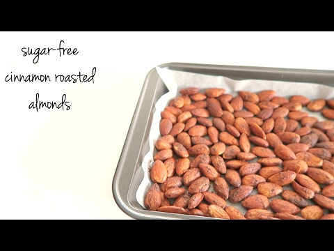 Sugar Free Cinnamon Roasted Almonds Recipe l Seriously Addictive