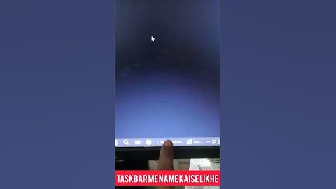Add your name on taskbar windows 11,10 how to create your name on taskbar 2025 #taskbar #shorts #yt