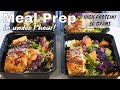 Meal planning for the week - How to meal prep Teriyaki Salmon bowls!