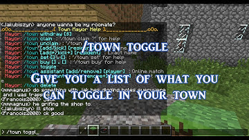 [Minecraft 1.2.5 Server Tutorial] How to use Towny ?