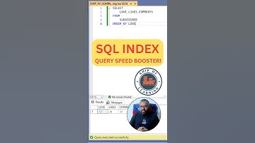 🚀 SQL Indexing Explained in 2 Min | Boost Query Speed Instantly #shortsfeed #shorts