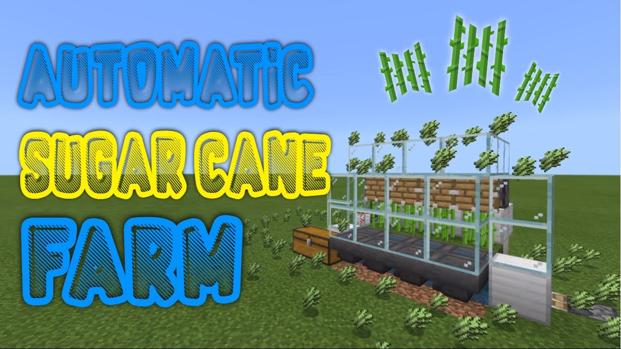 *FULLY AUTOMATIC* Sugarcane Farm In Minecraft Bedrock | Tutorial (PS4 ...