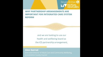 Place and Integrated Care webinar - Partnership arrangements - Glen Garrod