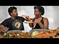 SEAFOOD BOIL MUKBANG (he is allergic) WITH BLOVE'S SMACKALICIOUS SAUCE!