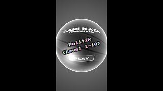 Cari Kata Temukan Kata (Politik Level 1-10) - Gameplay Walkthrough (Android) screenshot 2