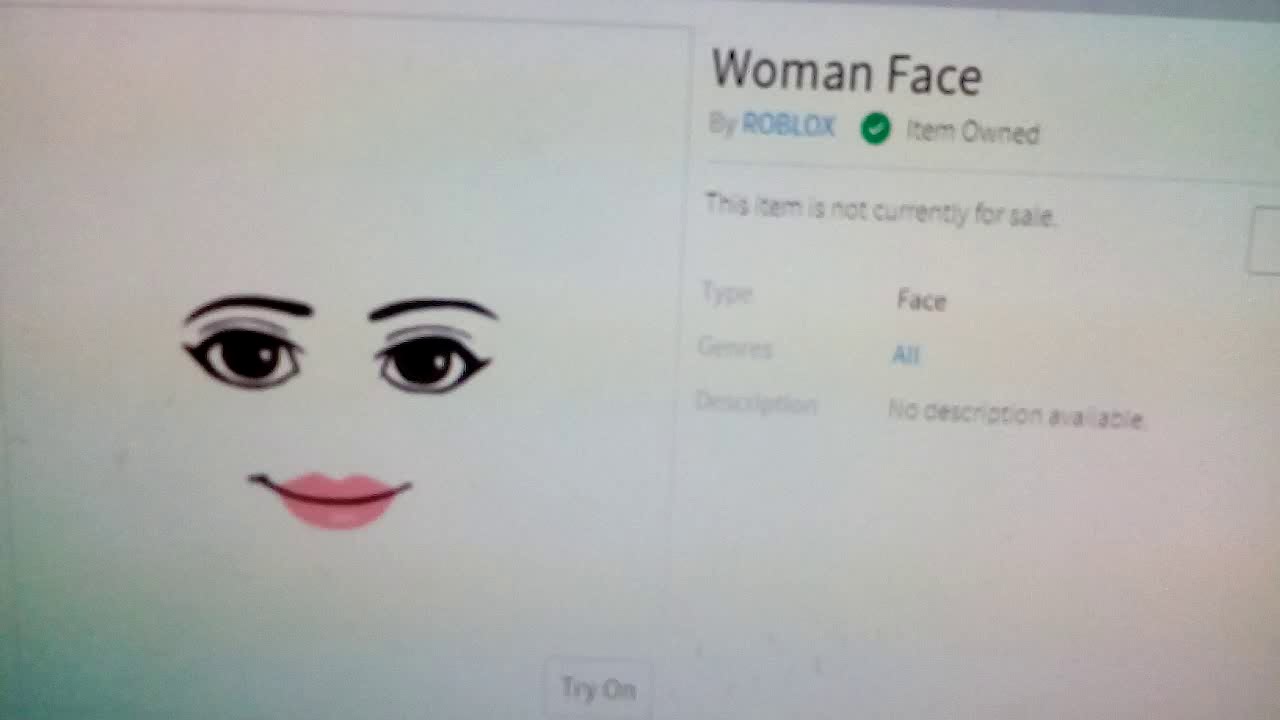 Woman Roblox Face