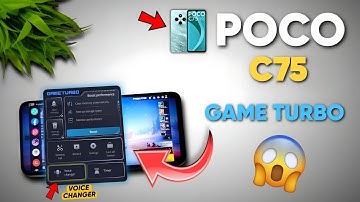 Poco C75 5G & Redmi A4 5G Game Turbo Settings | Enable Game Turbo With Voice Changer In Poco C75 5G