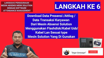Attendance Management - Cara Download Data Presensi / Attlog / Data Absensi Karyawan | Solution P207