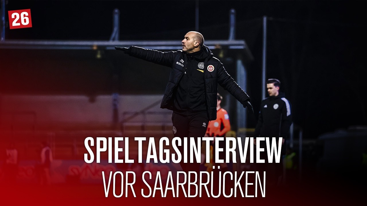 SPIELTAGSINTERVIEW vor 1. FC Saarbrücken vs. SV Wehen Wiesbaden I 3. Liga I 27. Spieltag