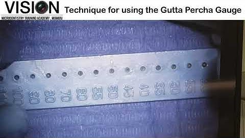 Simple Technique for customising your Gutta Percha points using GP Gauge