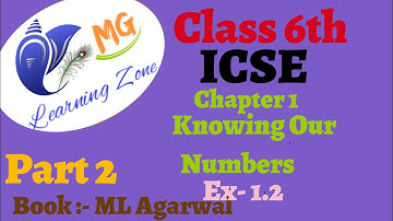 Class 6th | Chapter 1:- Knowing Our Numbers | Exercise 1.2