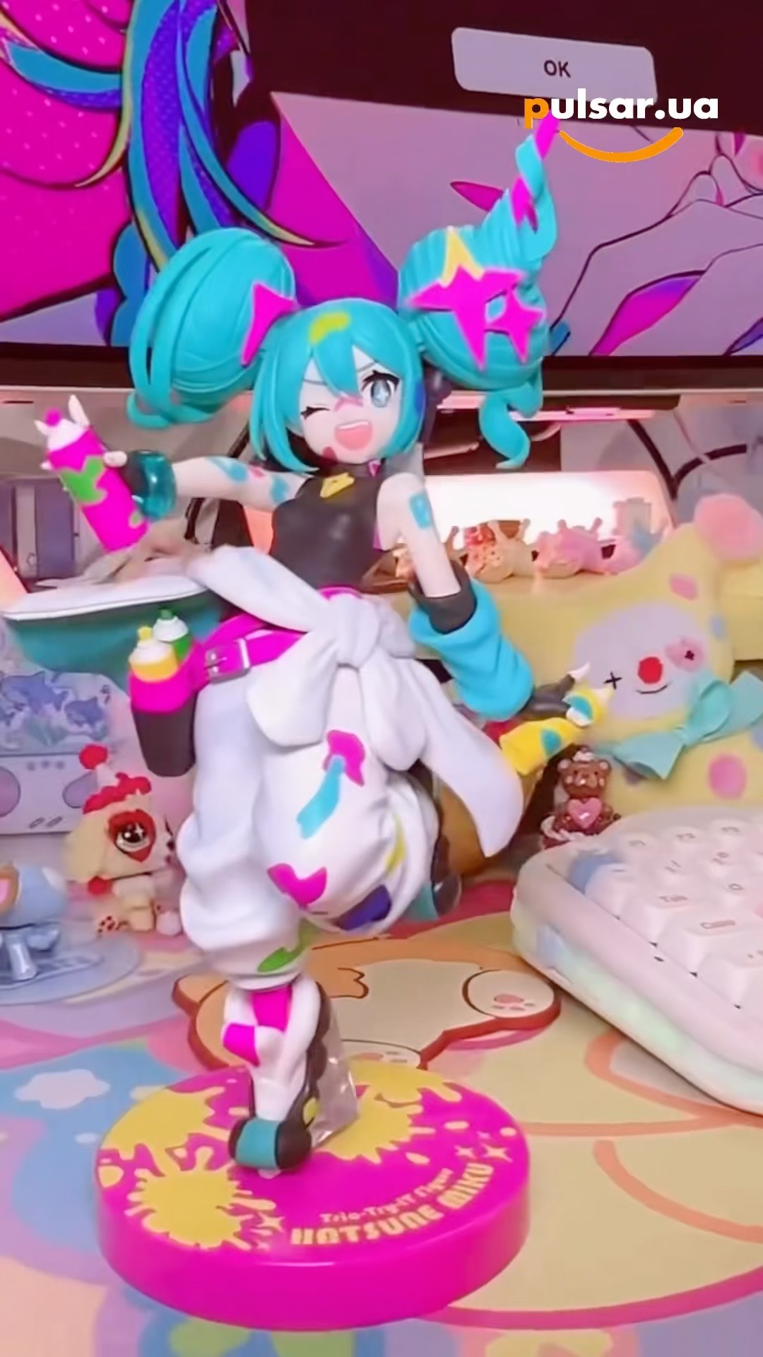 Hatsune Miku - Muchute Figure -Paint Girl Another Color ver. - YouTube