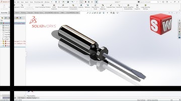 SolidWork Tutorial : Simple Screwdriver // Beginner
