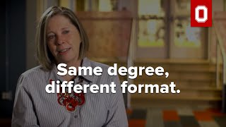 Same degree, different format.