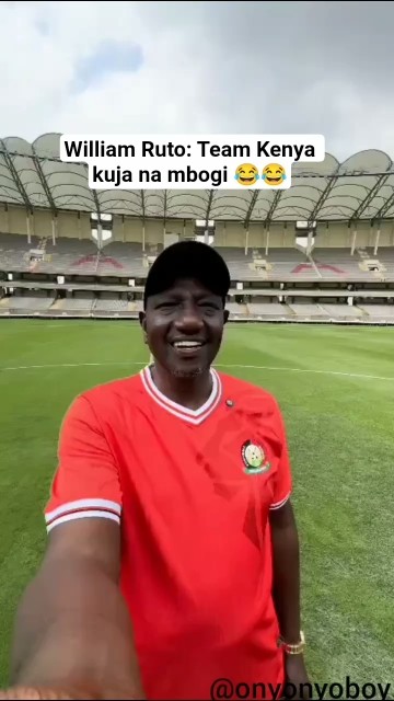 William ruto 😂😂😂😂 team kenya kuja na mbogi #onyonyo #ruto #football #harambestars #comedy