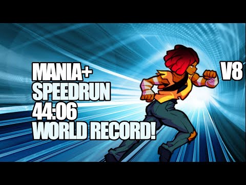 Cherry Speedrun New World Record 44:06 Mania+ Streets of Rage 4 V8
