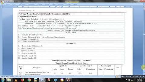 ISE615ISL67 Commission Problem Using Equivalence Class