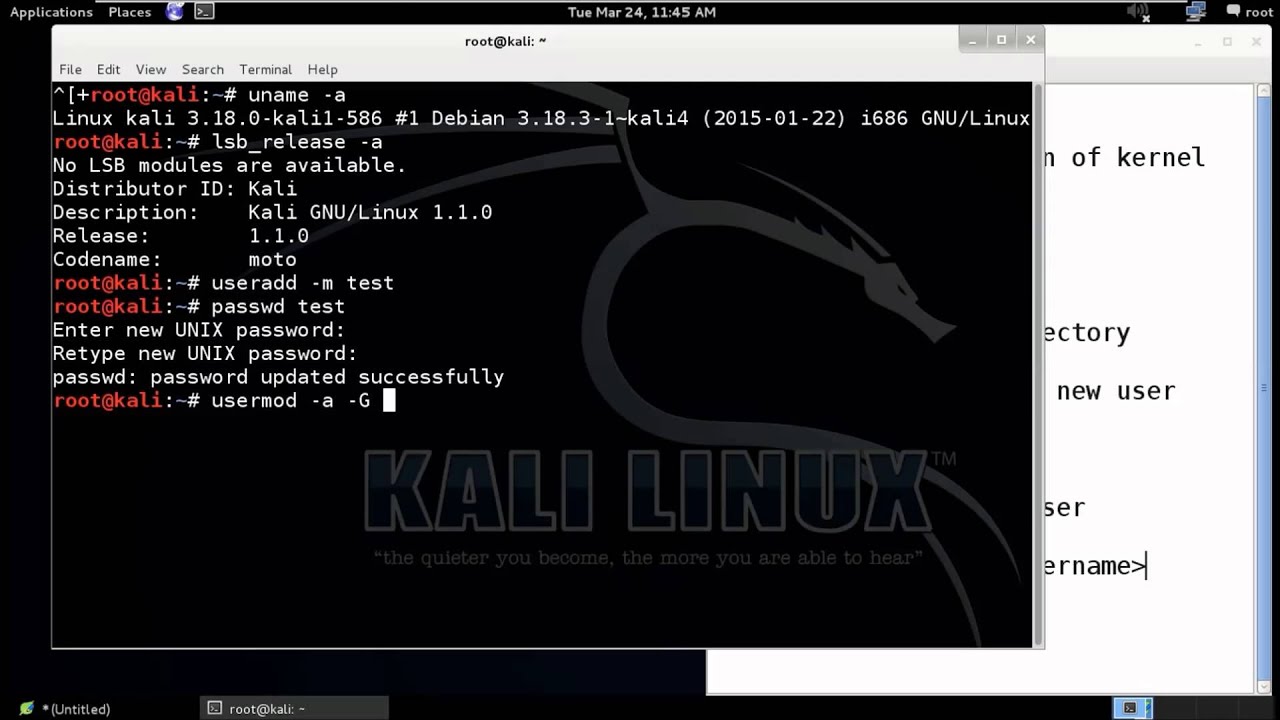 how to add another user in kali linux