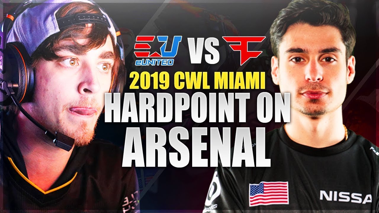eUnited vs FaZe - Hardpoint On Arsenal (CWL Miami 2019)