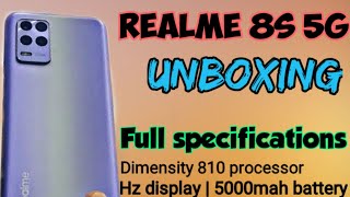 Realme 8s 5g unboxing, first look and review  || with powerful  810 5g processor ||  #gyanguruji