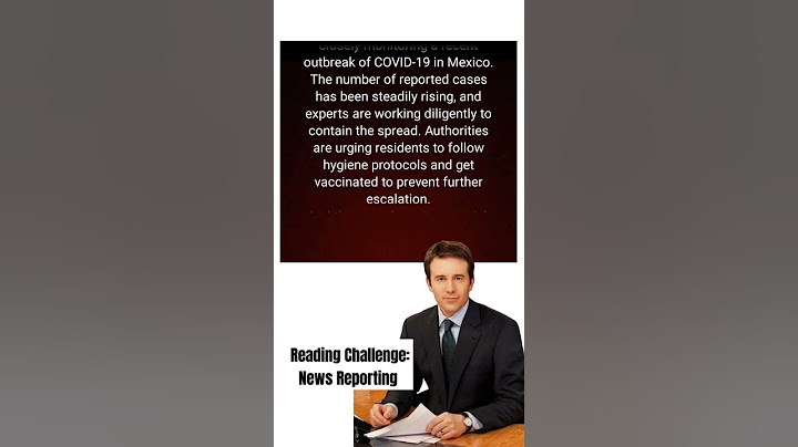 Reading Challenge: News Reporting #practicereading #newsreporter #newsreporting