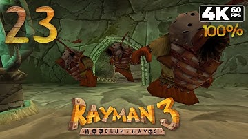 Rayman 3: Hoodlum Havoc (PC) - 4K60 Walkthrough (100% Score) Part 23 - The Tower of the Leptys