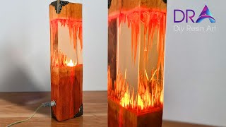 How to make Classic simple Epoxy Resin lamp - Epoxy Resin lamp Art with DRA | Diy Resin Art