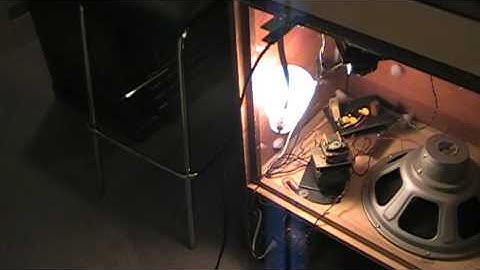 Final Sound Check Of Newly Recapped Vintage Leslie Crossover