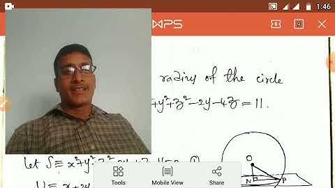 Equation of the sphere through the given circle-Video 7