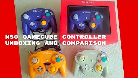 NSO GameCube controller unboxing and comparison with original and Wavebird GameCube controllers