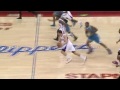Blake Griffin run the break crossover a defender and dunk it with one hand vs New Orleans Hornets