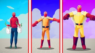 EVOLUTION OF SAITAMA FULL POWER | TABS  Totally Accurate Battle Simulator