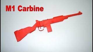 How to make a paper gun  M1 Carbine  DIY