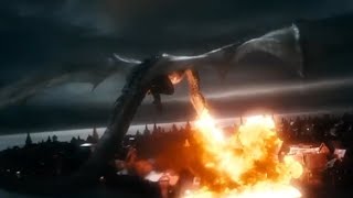 اقوى مشاهد فيلم الهوبيت - هجوم سموغ على مدينة البحيرة ومقتله - معركة الجيوش الخمسة the hobbit