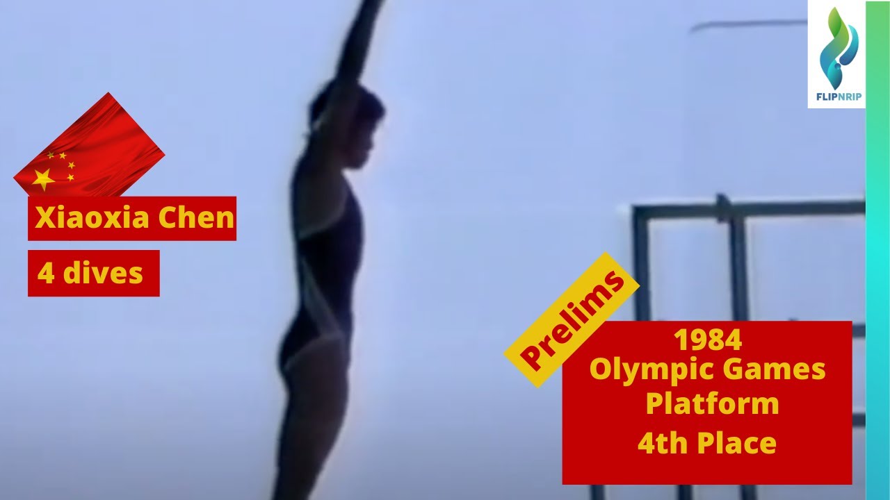 1984 Xiaoxia Chen - Team China - Platform Diving Prelims - Olympic Games