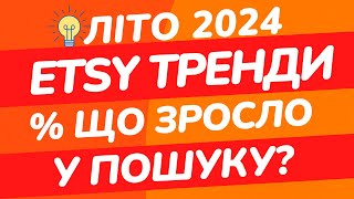 Etsy Тренди 2024. Які товари виросли у Пошуку? Етсі тренди Літо 2024