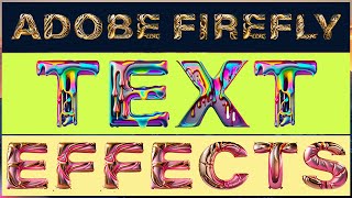 How To Create Text Effects With Adobe Firefly AI