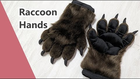 How to Make Raccoon Handpaws for Fursuits