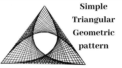 How to draw spirograph pattern in Triangle | 3D Geometric pattern | Tweety